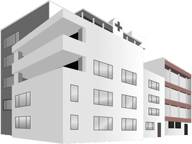 Modern Build Healthcare Facility Design PNG