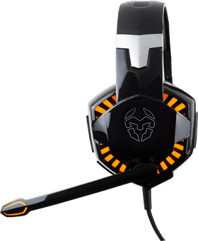 Stylish Gaming Microphone Headset with LED Effects PNG