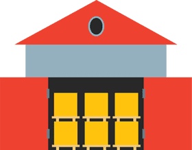 Efficient Warehouse Storage Solutions PNG