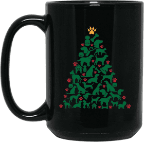 Christmas Cheer Paws and Claws Tree PNG