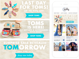Email Marketing Last Chance for TOMS Sale! PNG