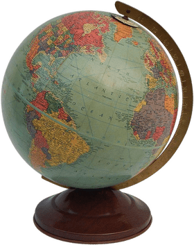 Worldly Discoveries The Globe of Continents PNG