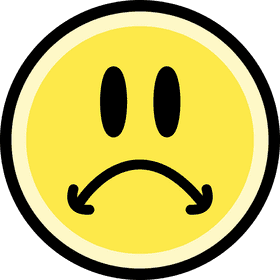 Emoticon The Frowning Face of Sadness PNG