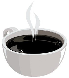 Steaming Coffee Cup of Morning Bliss PNG
