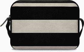 Stylish Minimalist Messenger Bag with Stripes PNG