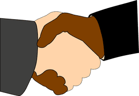 Symbolic Handshake of Unity and Agreement PNG