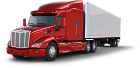 High-Performance Red Delivery Truck for Efficient Transport PNG