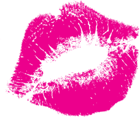 Bold Pink Lipstick Kiss Mark PNG
