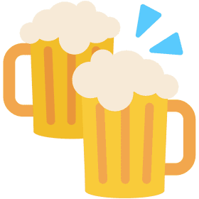 Cheers with Beer Glasses Filled to the Brim PNG