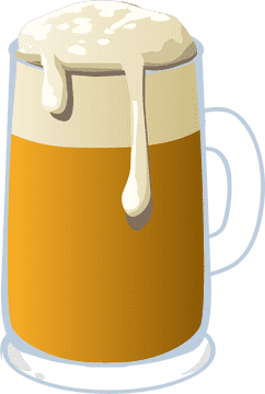 Latte Art Delight in a Glass PNG