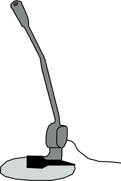 Stylish Desktop Microphone for Clear Audio Recording PNG