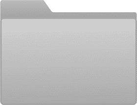 Simplistic Grey Folder Design PNG