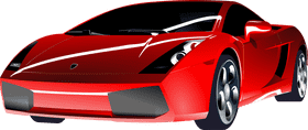 Sleek Red Sports Car with Bold Lines PNG