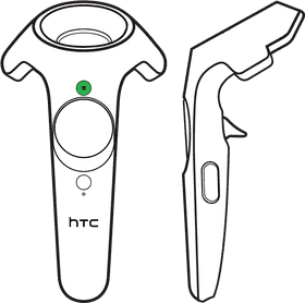 HTC Controller with Multi-Function Button PNG