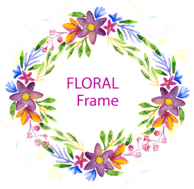 Enchanting Floral Frame of Beauty PNG