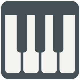 Musical Keyboard Melodies and Harmonies PNG