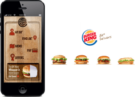 Fast Food Delight Burger King's Mobile Menu Hub PNG