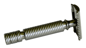 Sleek Stainless Steel Razor for Precision Shaving PNG