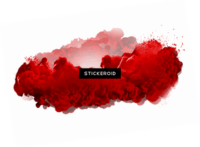 Fiery Red Smoke Explosion PNG