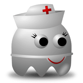 Cheerful Nurse Helper Character PNG