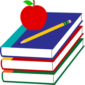 Books Apples and Inspiration for Learning PNG