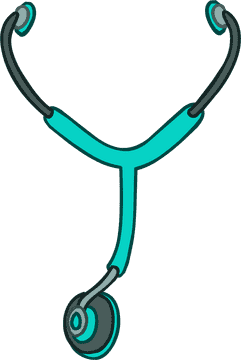 Vibrant Stethoscope for Healing Hearts PNG