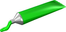 Vibrantly Fresh Green Toothpaste for Bright Smiles PNG