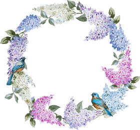 Floral Serenity Notebook Design PNG