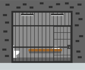 Prison Cell Behind Bars A Stark Reality PNG