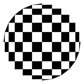 Circular Chessboard Design Variation PNG
