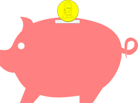 Piggy Bank Savings for Future Dreams PNG