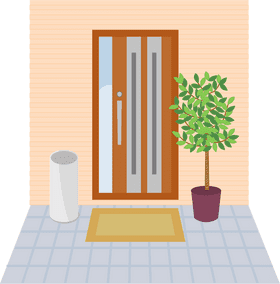Welcoming Entryway The Stylish Door Space PNG