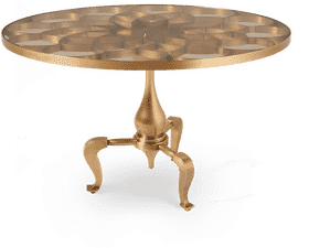 Elegant Gold Table Lamp with Intricate Design PNG