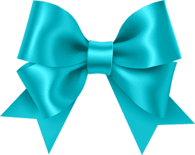 Elegant Aqua Bow Tie Delight PNG