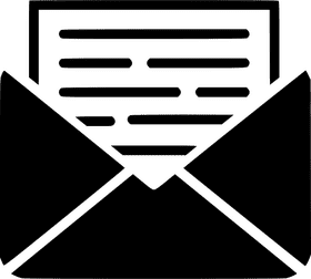 Creative Envelope Mail Design Concept PNG