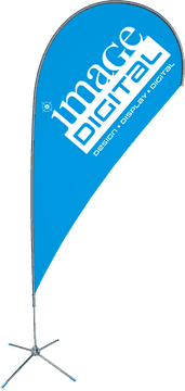 Dynamic Blue Feather Banner for Promotions PNG
