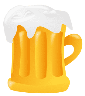 Golden Frothy Beer Glass Delight PNG