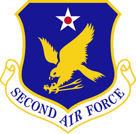 Second Air Force Emblem with Eagle and Star PNG