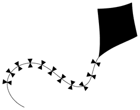 Graceful Kite Dancing in the Breeze PNG