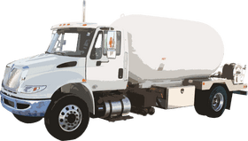 Petroleum Transport Vehicle on the Move PNG