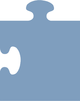 Intriguing Blue Jigsaw Puzzle Piece PNG