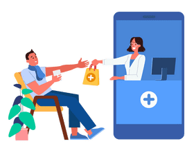 Integrating Technology in Modern Medicine Delivery PNG