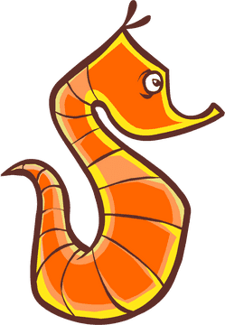 Underwater Whimsical Seahorse Adventure PNG