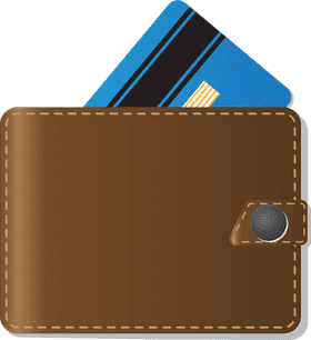 Classic Brown Wallet with Card Slot PNG