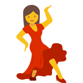 Elegant Dance Moves in Red Dress PNG