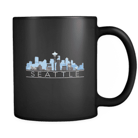 Coffee Time in Seattle's Skyline PNG