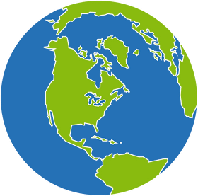 Earth A Vibrant Blue and Green Planet PNG