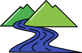 Serene Mountain River Escape PNG