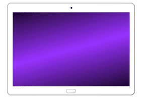 Vibrant Purple Tablet Display PNG