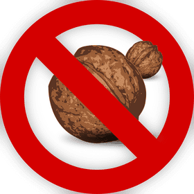 No Nut Zone A Nut-Free Warning PNG